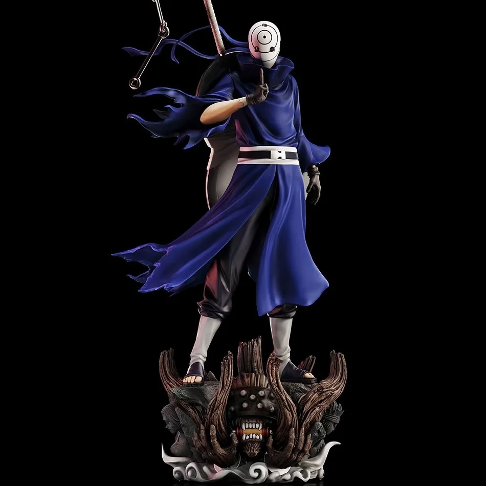 Naruto Anime Figuur Uchiha Obito Actiefiguren tweekoppige Standbeeld PVC Collectie Model Desktop Ornament Verjaardag Speelgoed Gift