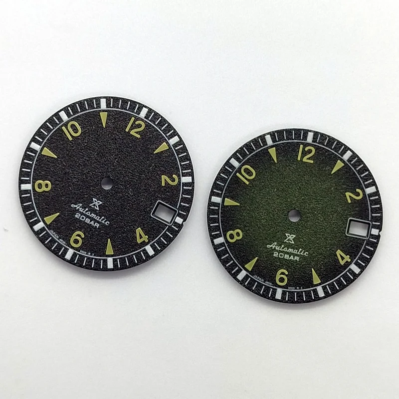 

Arabic Numerals dial green black blue Green Luminous dial 28.5mm for NH35/NH36 Movement Watch Accessories nh35 dial