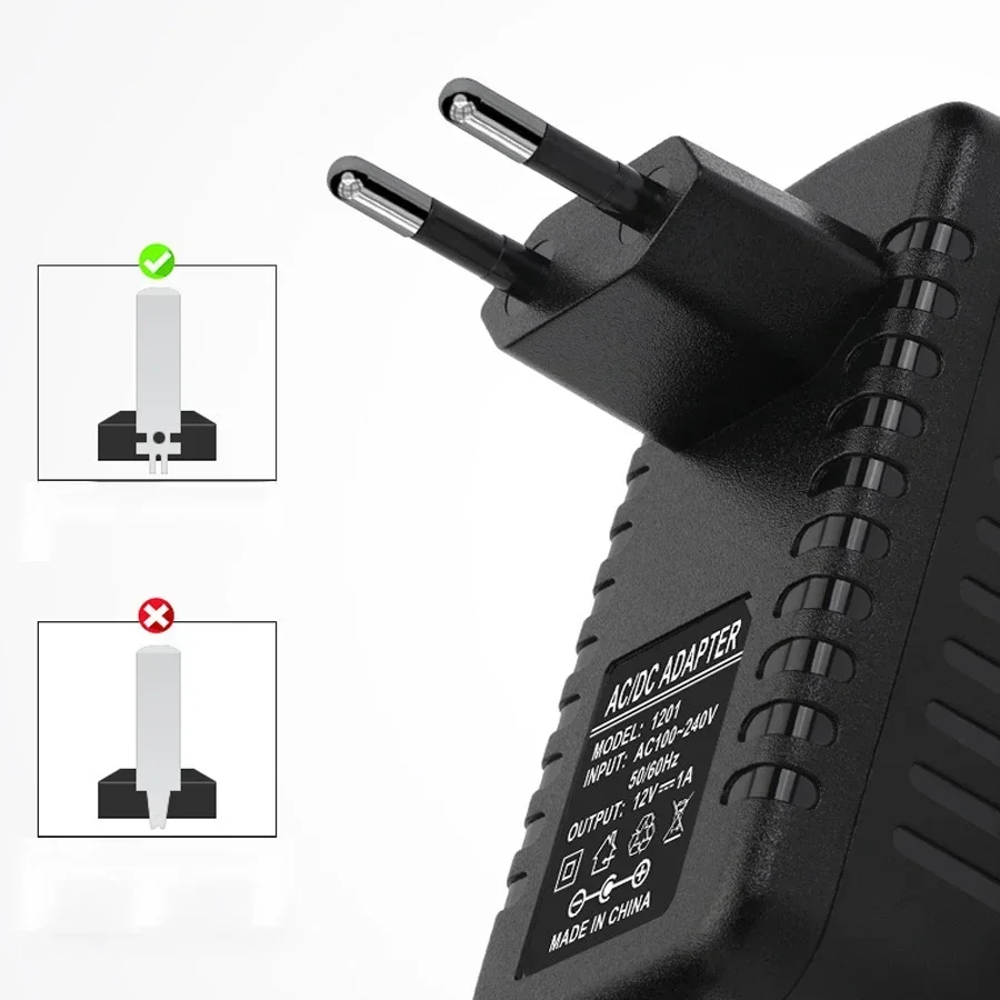 التيار المتناوب 110-240 فولت إلى تيار مستمر 12 فولت 1A 2A 3A مهايئ الطاقة العالمي شاحن العرض محول التبديل الاتحاد الأوروبي الولايات المتحدة المملكة المتحدة الاتحاد الأفريقي التوصيل محول LED سائق