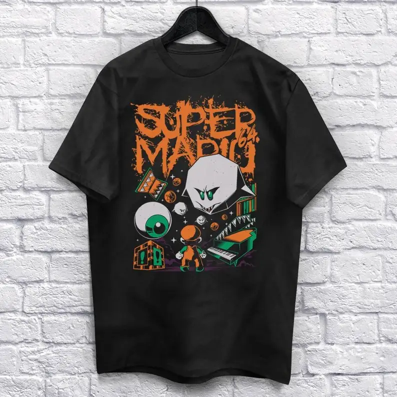 Super Scare T-Shirt Unisex (For Men and Women) Funny Shirt Gamer Shirt Heavy Metal Shirts Video game Shirt Music Retro