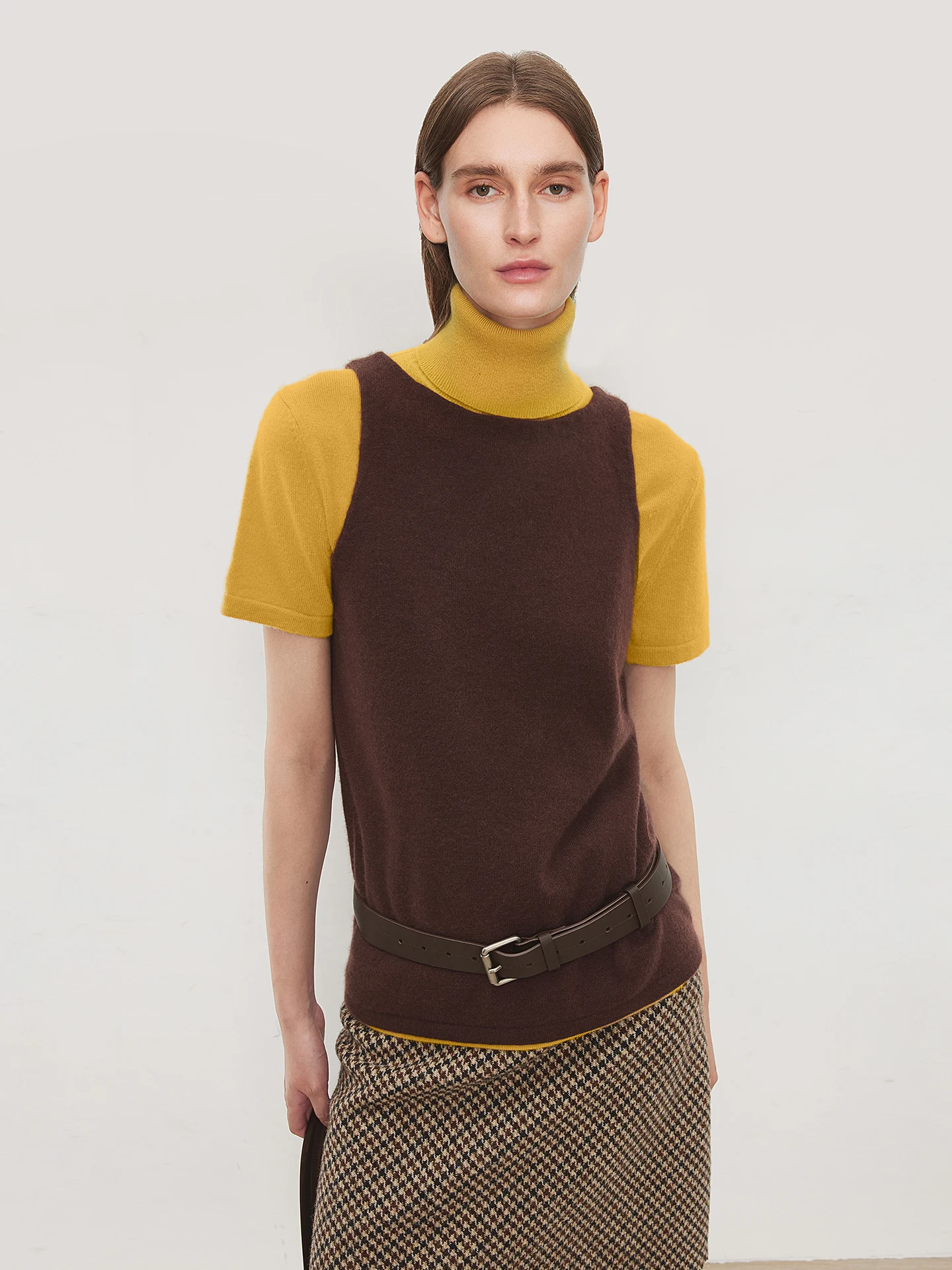 

CHICJOC Pure Camere Вязаный жилет Большой круглый Ne Extreme Softn Рабочий дизайн oulder Утягивающие нарукавники Сприятные женские ...