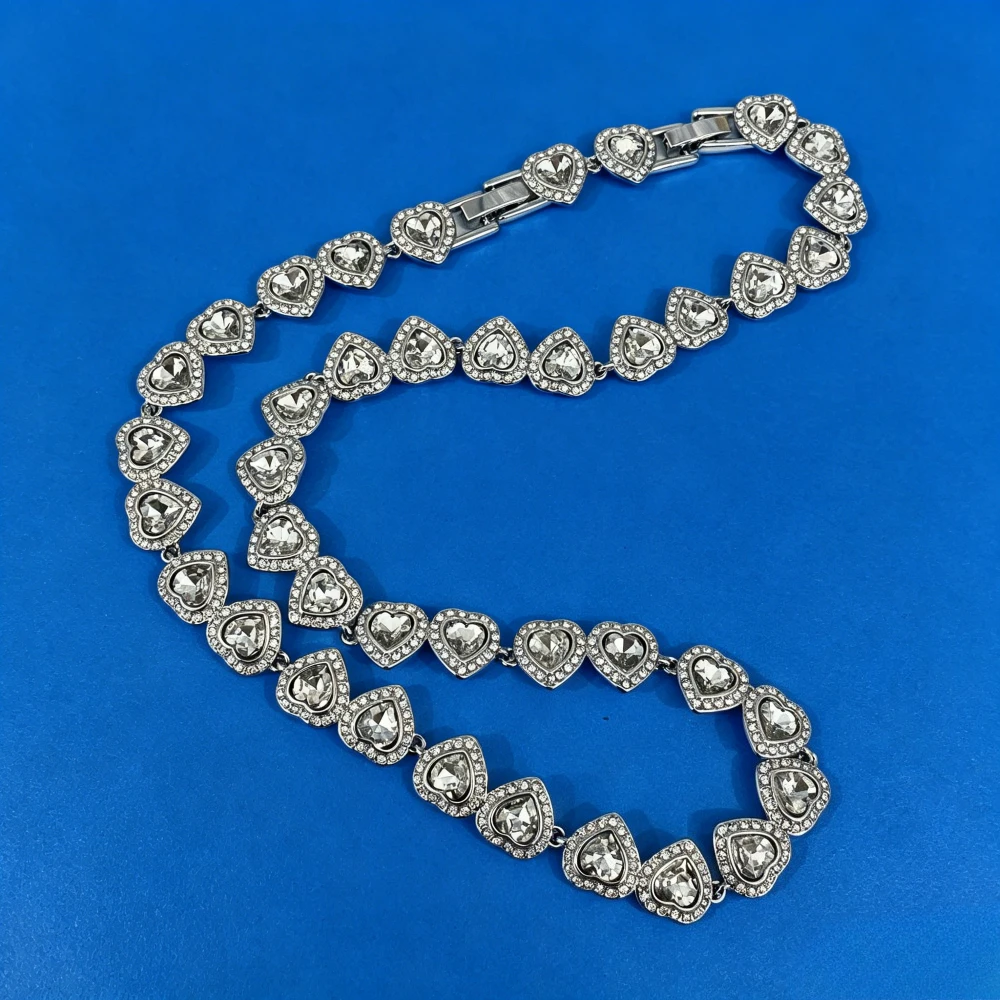 Good Brand Silver Color Ariana Grande Tennis Necklace Women Romantic Luxury Gift Jewelry Set Jewelry Sets 925 sterling silver