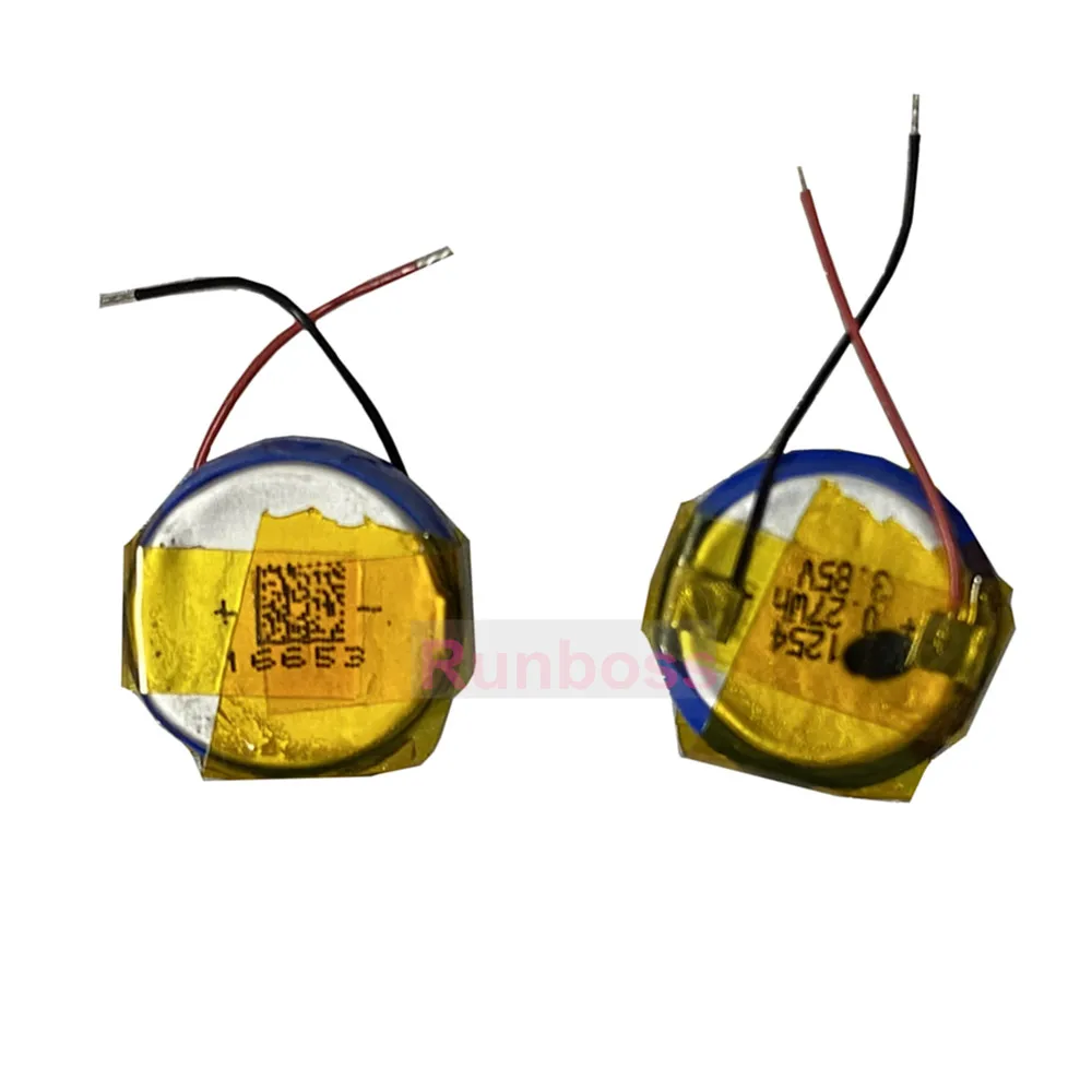 2PCS/Lot 70mAh 3.85V LIR1254 Headset Battery For Devialet Gemini Airpods Handsfree Earphone