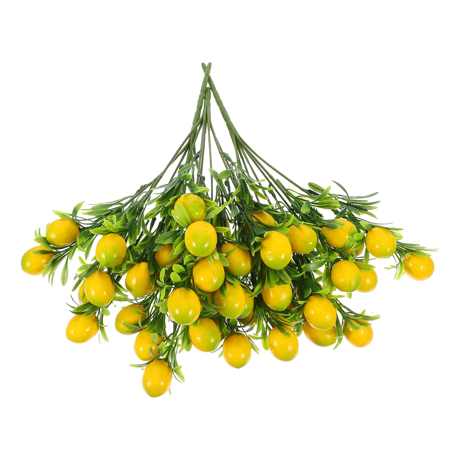 

3 Pcs Lemon Bouquet Fake Branches Lemons Artificial Plant Stems Decorative Fruit Plastic Fruits for Decoration