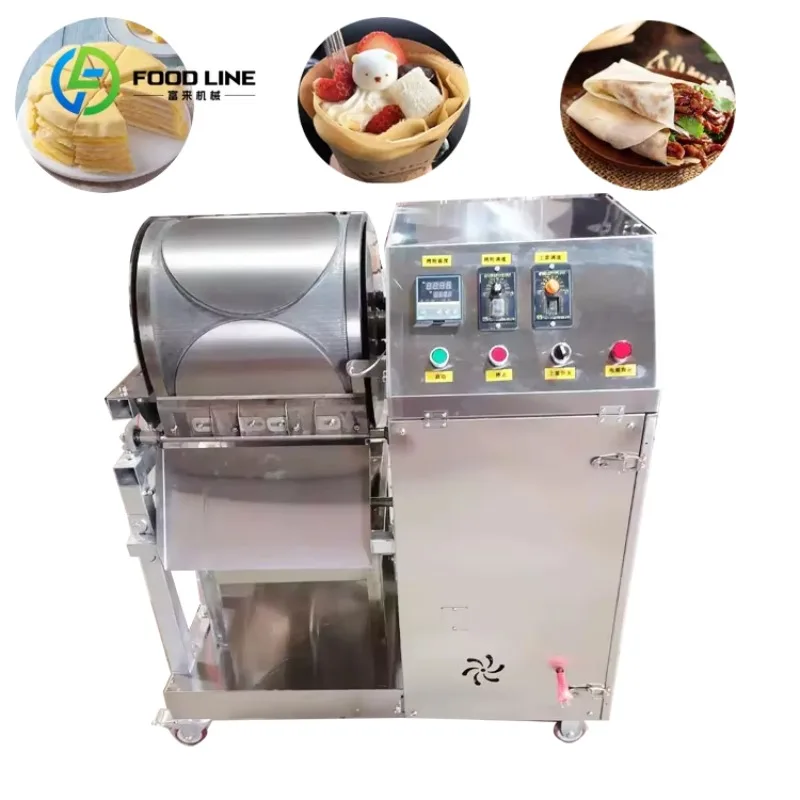 Fully Automatic Egg Roll Machine Industrial Spring Wrapper Maker