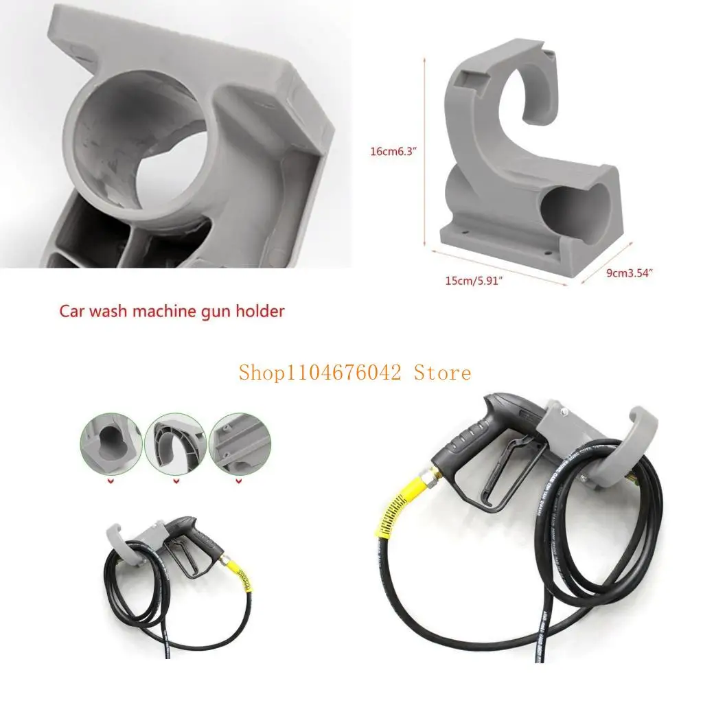 

5asd Heavy Duty Car Washer Holder, High Pressure Water Hanging Rack Wall Mounted Car Washer Bracket for Workstation
