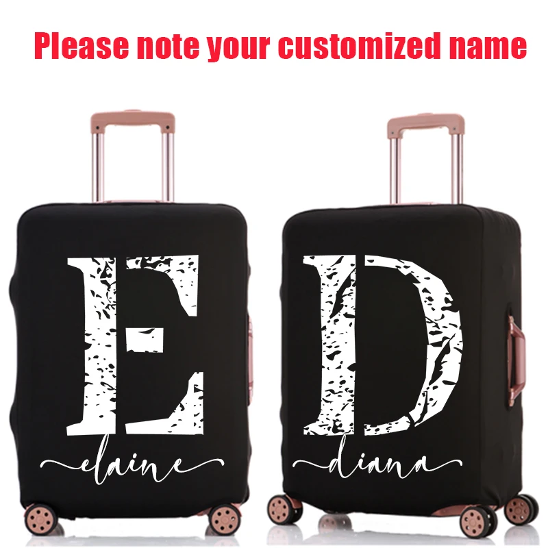 

Custom Name Suitcase Cover Luggage Cover Travel Accessories Dust Proof Scratch Resistant Elasticity Covers Travel Essentials