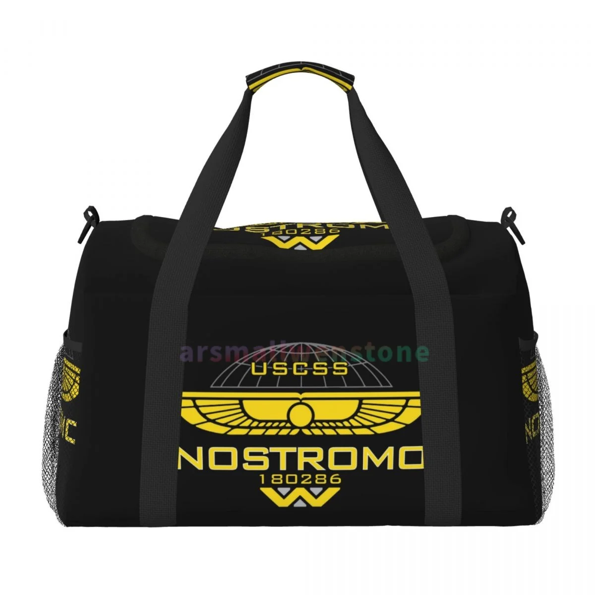 Nostromo Alien Baseball Cap Travel Duffel Bags Personalized Weekender Bag with Shoulder Strap Sport Gym Yoga Luggage Bag