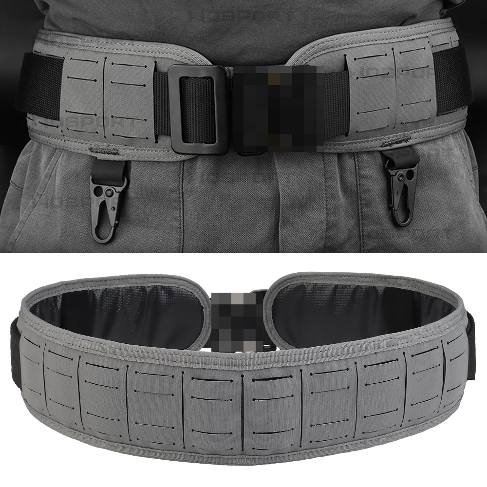 

Tactical Padded Airsoft Battle Belt Adjustable Quick Release Matel Buckle Outdoor Hunting Shooting Training MOLLE Waistband Gear