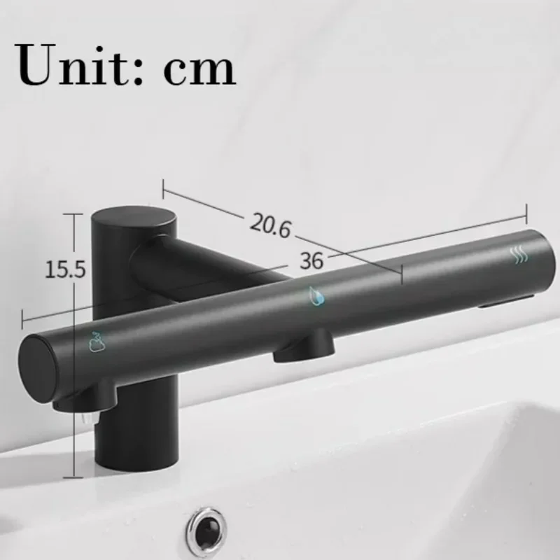 3 in 1 Automatic Bathroom Faucet with Soap Dispenser Hand Washing Station And Air Dryer Powerful Hands Cleaning System