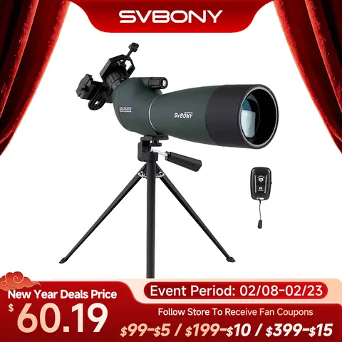 Waterproof Spotting Scope with Zoom svbony