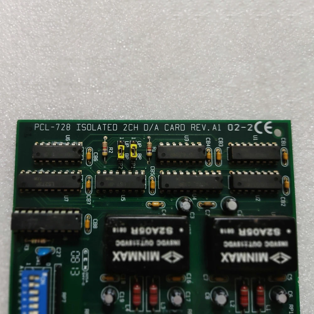 Tarjeta de adquisición de datos para Advantech PCL-728 REV.A1, salida analógica aislada de 2 canales, 12 bits