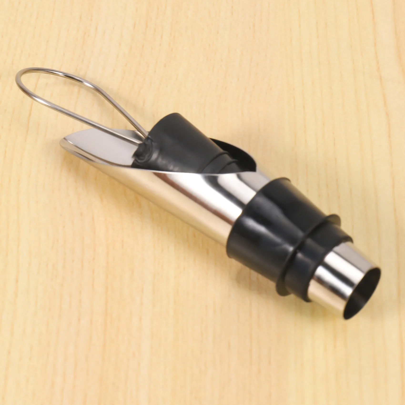 Stainless Steel Wine Stopper Pourer Metal Wine Pouring Drain Bar Home Wine Set Wine Stopper Champagne Stopper