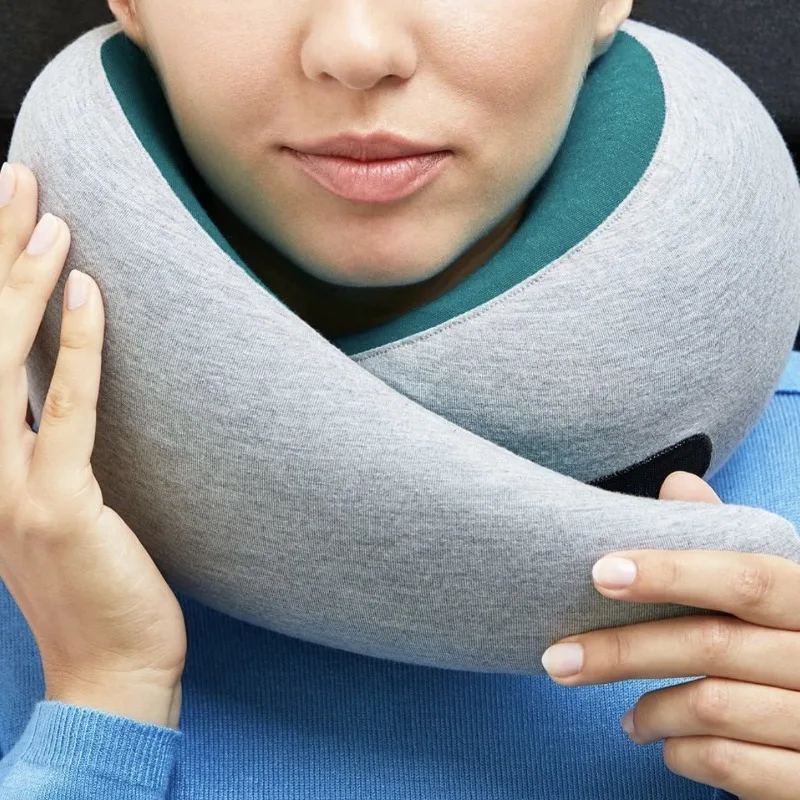 C0Q Travel Neck Pillow 360 Degree Support for Office Nap Airplane Flight Comfortable Portable U Shape Neck Rest gallery 3