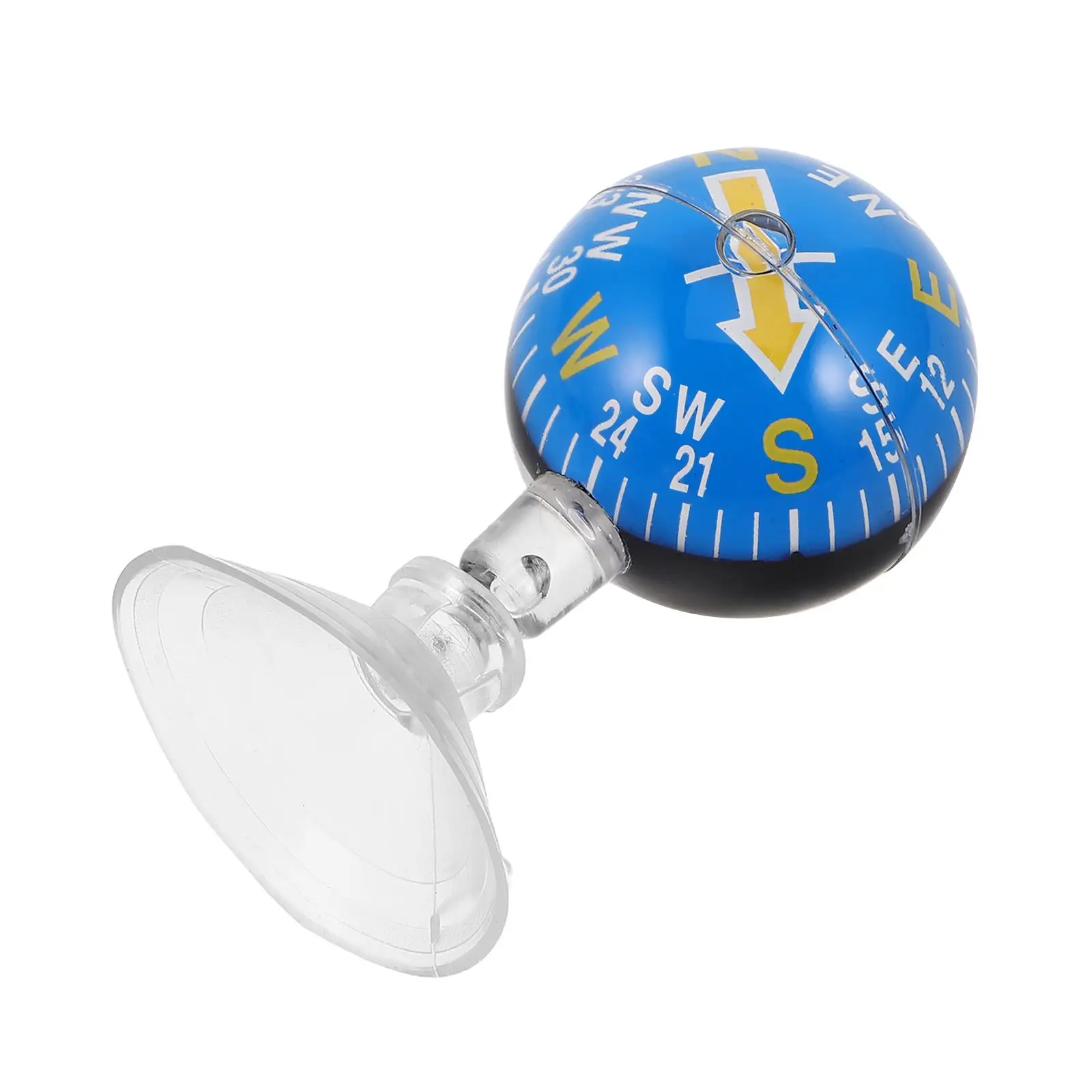

Car Guide Ball 38mm Plastic Suction Cup Compass for Vehicle Dashboard Portable High Outdoor Travel