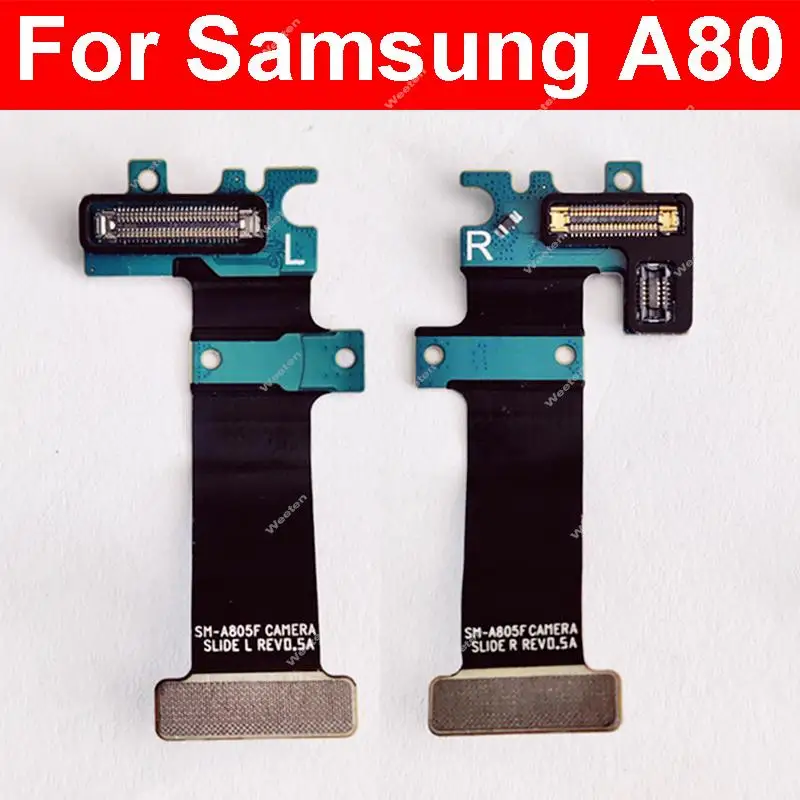 Left Righ Rear Camera Connector Flex Ribbon For Samsung Galaxy A80 A805F A8050 A805X A805N Flex Cable Replacement Parts