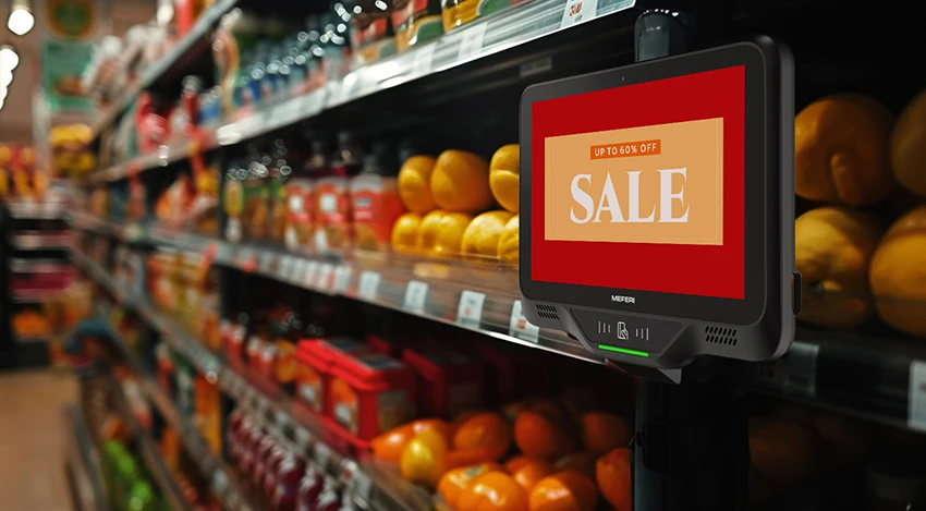 Ciao Partner MC45 Android 14 Mounted Tablet All-in-one Price Checker 10.1inch IPS Payment System For Supermarket