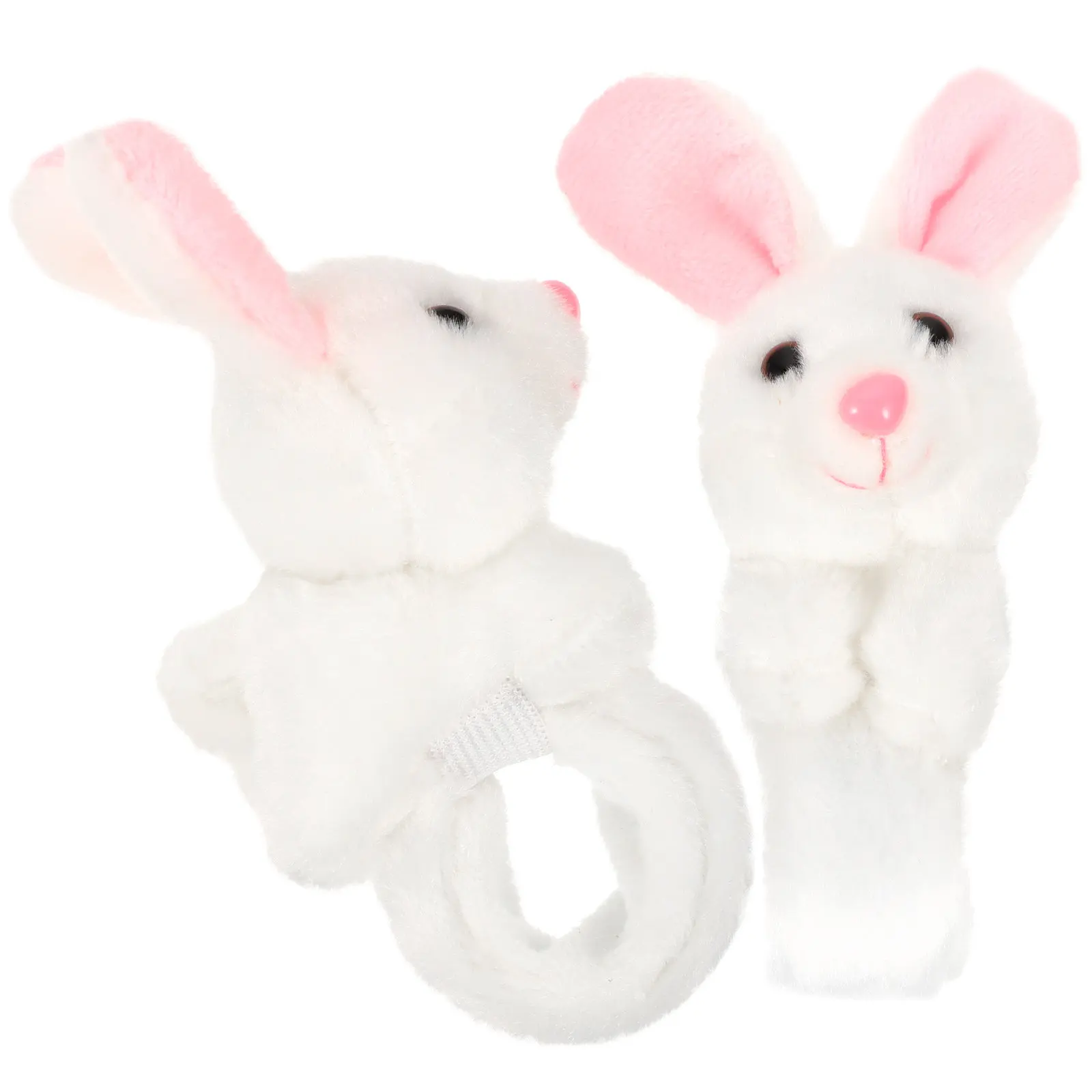 

2pcs Slap Bracelets Bunny Stuffed Animal Kids Bracelet Adjustable Size Fun Favors Birthday Goodie Bags Fillers