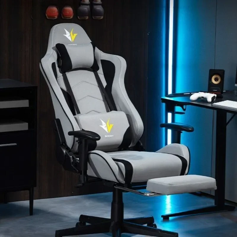 La silla de deportes electrónicos puede inclinar un ángulo grande y se utiliza para siesta, sillas de oficina, sillas de juegos en vivo, cómodas.