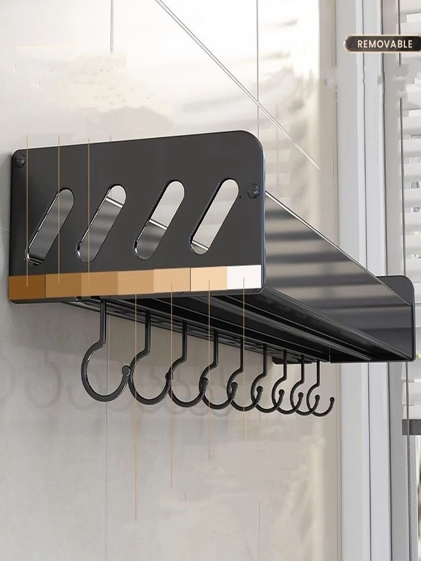 Kitchen Organizer Shelf Set Wall-mounted Seasoning Holder Punch-free Aluminum Kitchen Storage Shelf Set  kitchen storage rack