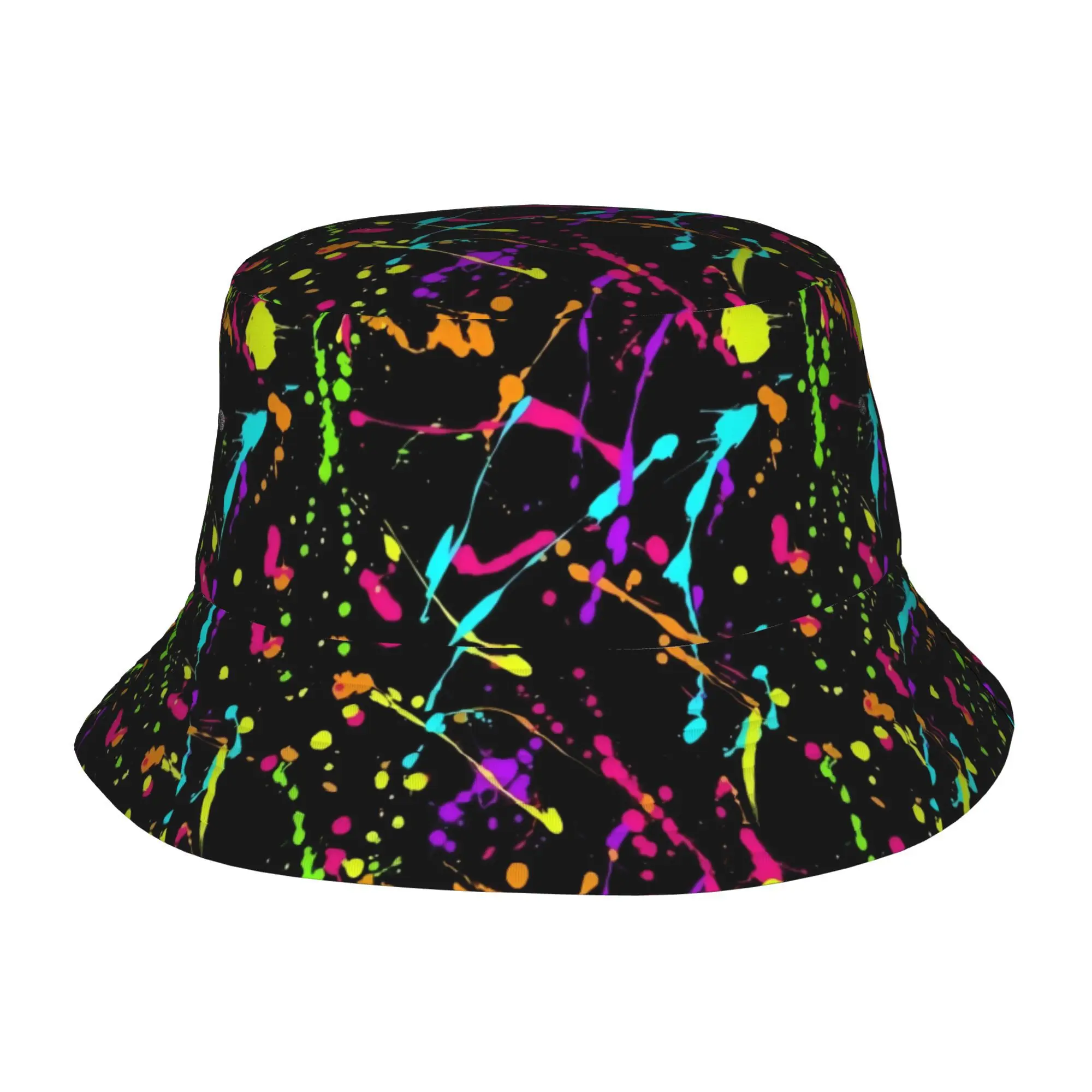 Night Neon Fully Printed Fisherman Hat Is a Stylish Unisex Outdoor Sun Hat, Ideal for Parties, Birthdays, And Holiday Gifts