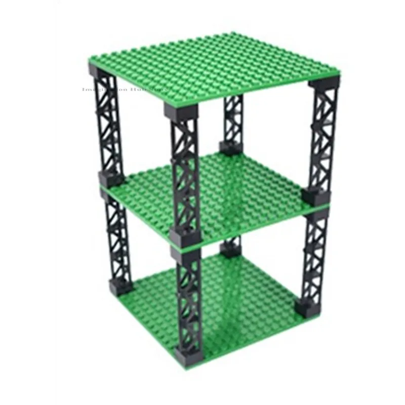 

Intellectual Development 4Pcs 16x16 Dots Double-Sided Baseplate,MOC City Building Blocks Base Plate,DIY Assemble Bricks Parts
