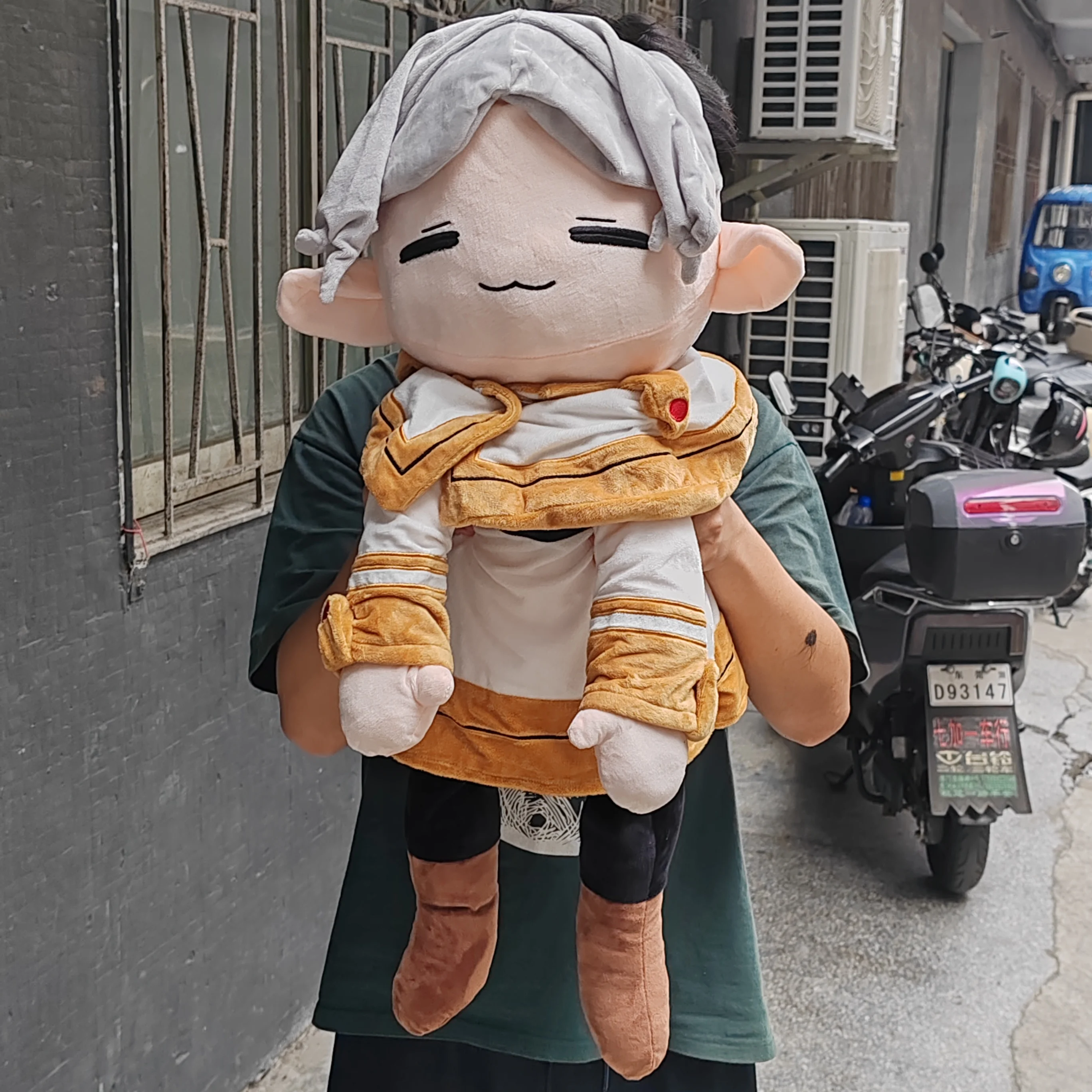 75 سنتيمتر Frieren أفخم في جنازة قزم Frieren أفخم القطن محشوة دمية Kawaii أرقام أنيمي الطرفية ديكور المنزل الحرف