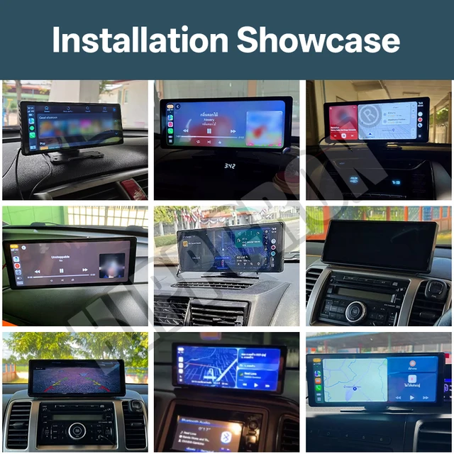 10.26" Car Mirror Radio Multimedia Video Player Universal Wireless Carplay Android Auto Screen With Bluetooth AUX USB 5 10.26" Car Mirror Radio Multimedia Video Player Universal Wireless Carplay Android Auto Screen With Bluetooth AUX USB 5