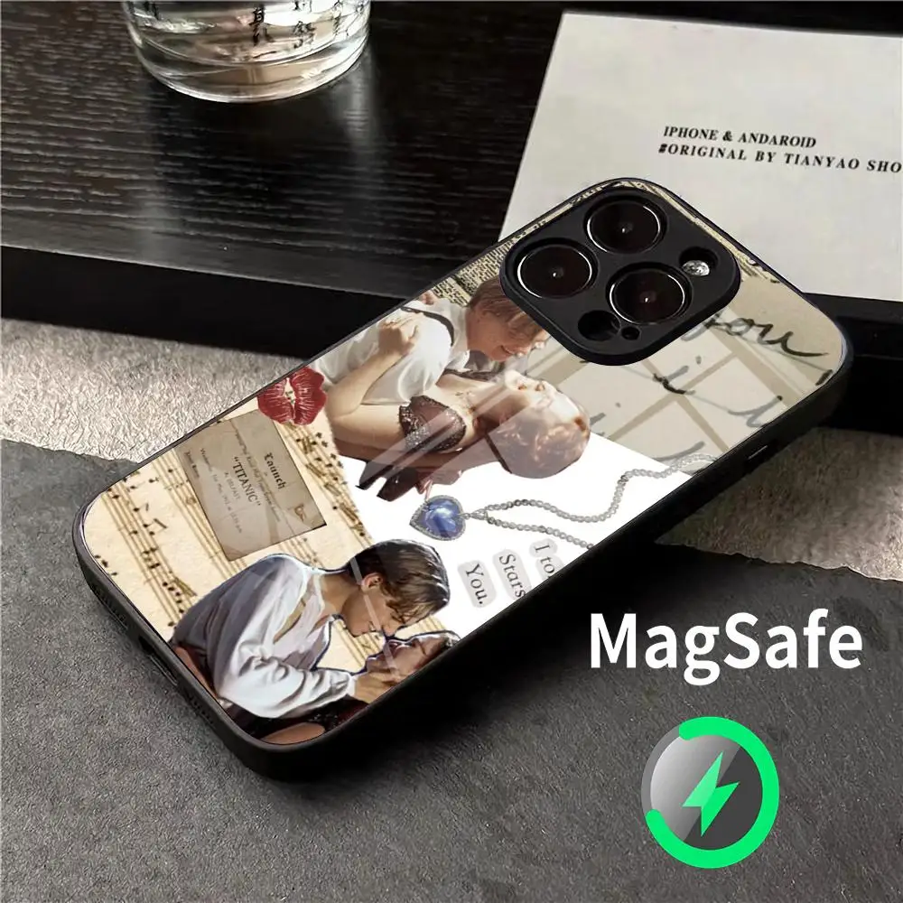Classic Movie T-titanic Phone Case For IPhone 16 15 14 13 12 11 Pro Max 13mini 12mini Magsafe Glass Cover