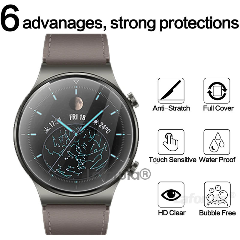 Tempered Glass For Huawei Watch GT 2 Pro Protective Glass For huawei GT2Pro Porsche Screen Protector Film Smartwatch Accessories