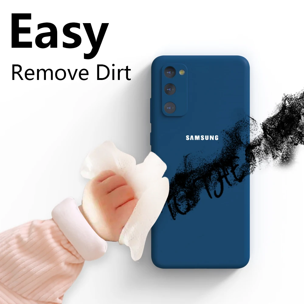 Luxuriöse Flüssigsilikonhülle für Samsung Galaxy S20 S21 S23 S24 S25 FE S26 S22 Plus Ultra Soft-Touch Stoßfeste Rückabdeckung Funda – Detail 3