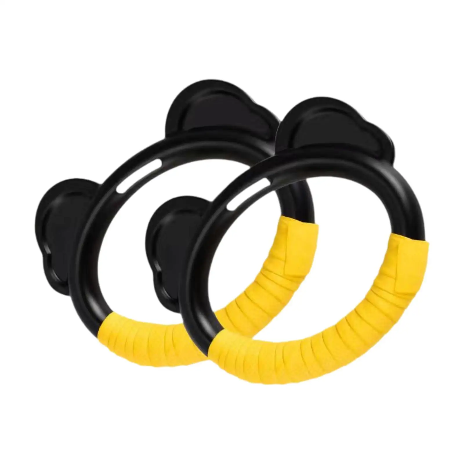 Anillos de gimnasia para niños, anillos de entrenamiento profesionales multifuncionales con correas para equipo de Fitness en casa interior, 2 uds.