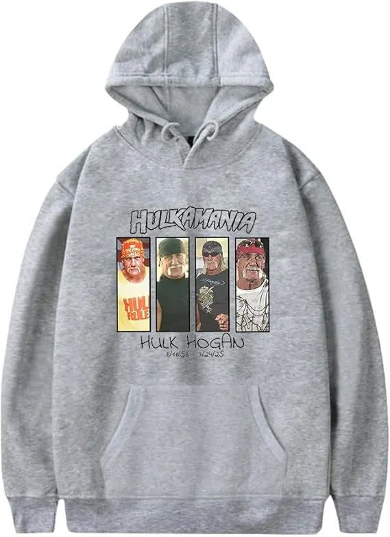 DCOKUS Hulk Hogan Hulkamania Rip Merch Hoodies Unisex Casual Long Sleeve Sweatshirt Clothes