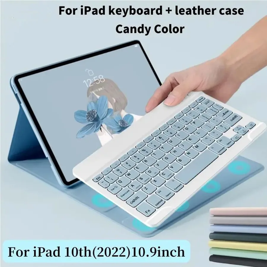 

Smart Keyboard For iPad Air 5th 4th 2th 10.9 Inch 2022 10th 3rd Pro 11 12.9 10.2 9th 8th 9.7 10.5 Case Touch Cover With Pen Slot