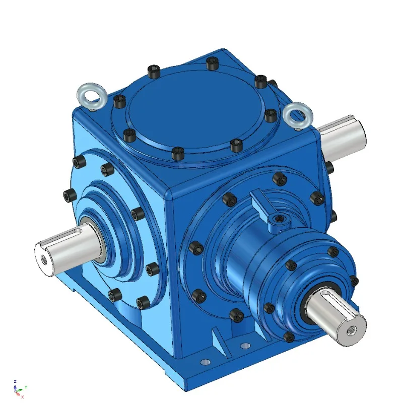 T25 Spiral Bevel Gear Reverser Conveyor Speed Reducer Heavy Duty Industrial Transmission Durable Mechanical Spare GearComponents