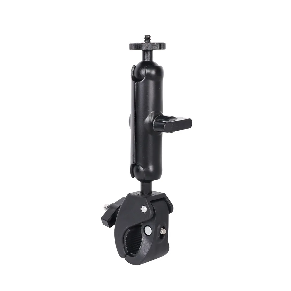 360° Rotating Action Camera Stand S/M/L Universal Mobile Phone Clamp Adjustable Extendable Rearview Mirror Bracket
