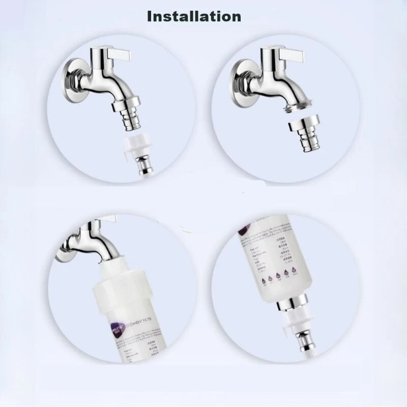 Toilet Prefilter Replaceable Core PP Cotton Filter, Water Outlet Purifier, Basic Household Water Filter, Shower Washing Machine