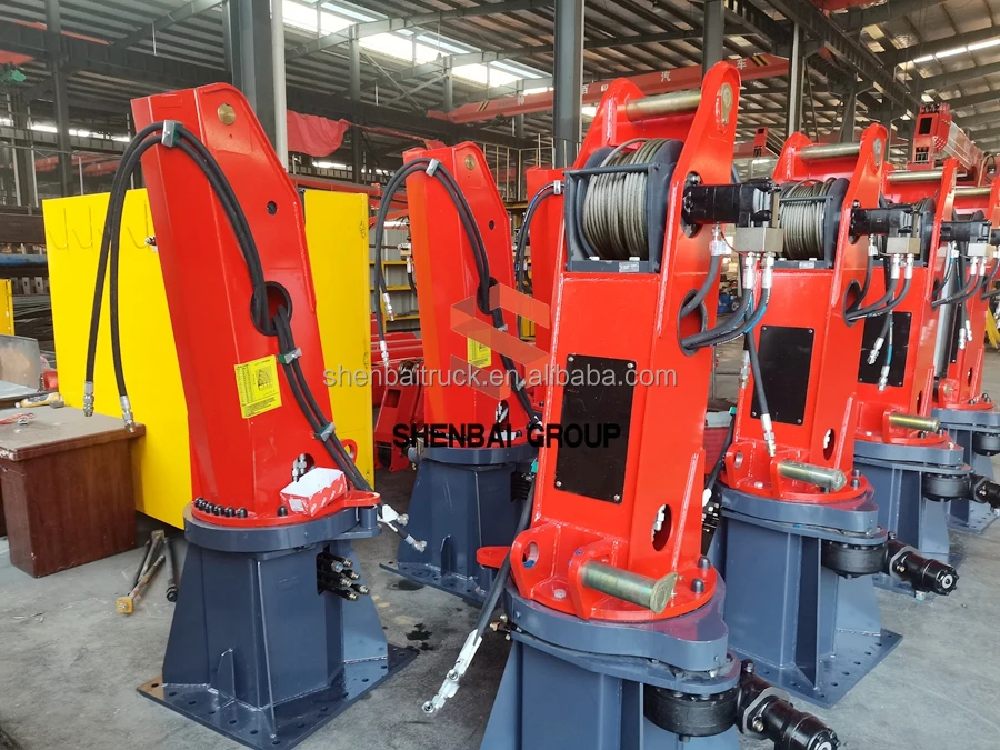 New 6Ton Knuckle Stiff Boom Small Boat Crane Floating Marine Deck Working Crane Marine Crane for Sale