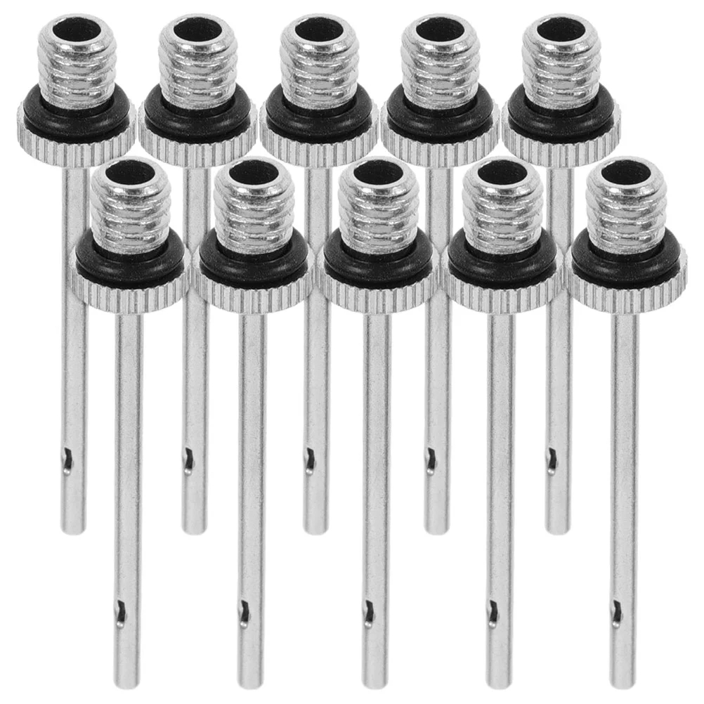 

20 Pcs Air Nozzle Ball Needle Pump Needles Manual Inflation for Sports Balls Metal