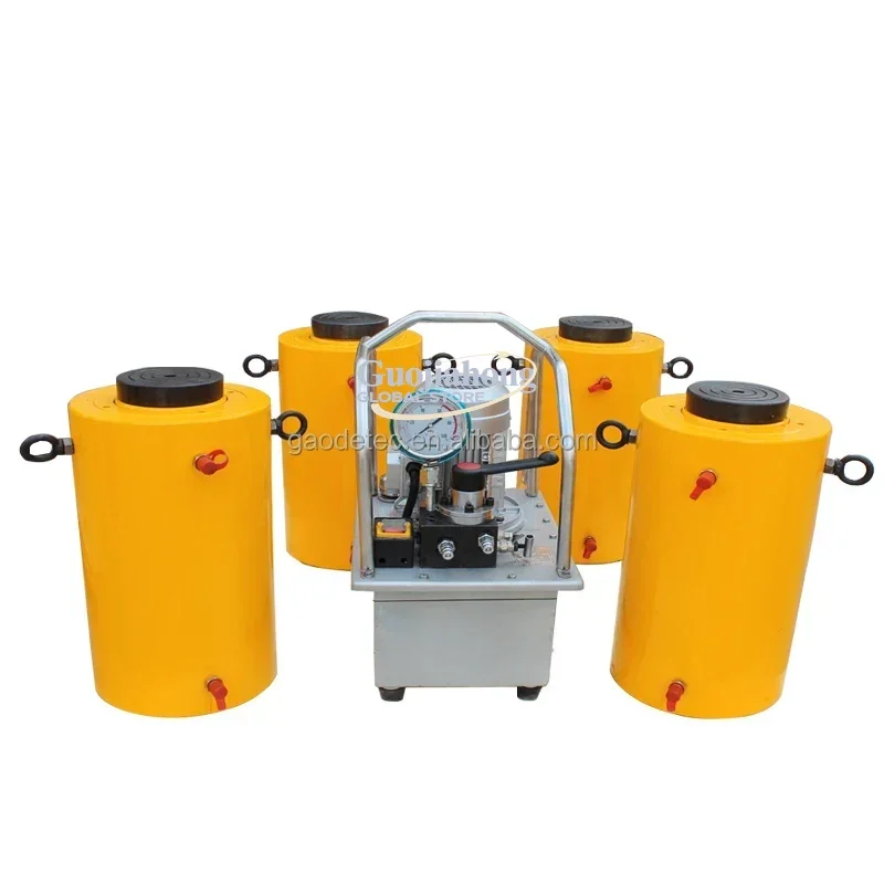 

100 200 300 400 500mm stroke double acting high tonnage hydraulic lifting cylinder high tonnage