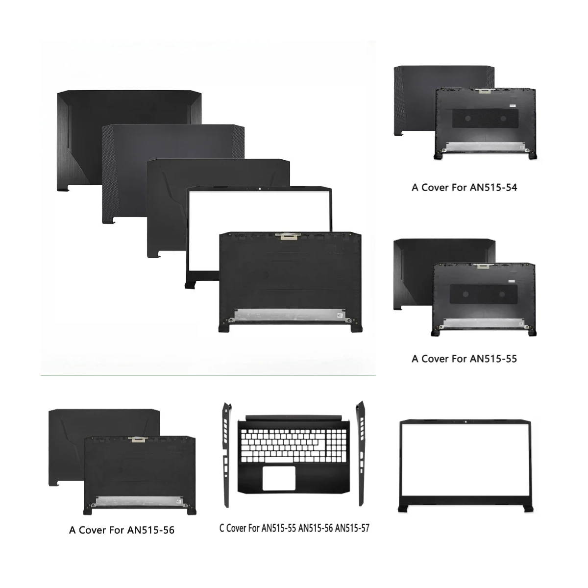 NEW Shell For Nitro 5 AN515-54 AN515-55 AN515-56 N18C3 N20C1 Laptop LCD Top Case Back Cover/Front Bezel/Palmrest/Bottom Case