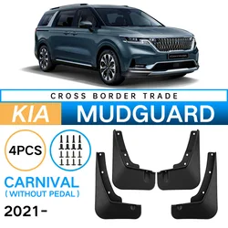 Pára-lamas dianteiros e traseiros para Kia Carnival, abas de lama, protetores contra respingos, roda Fender, acessórios do carro, 2023, 2024, 4pcs