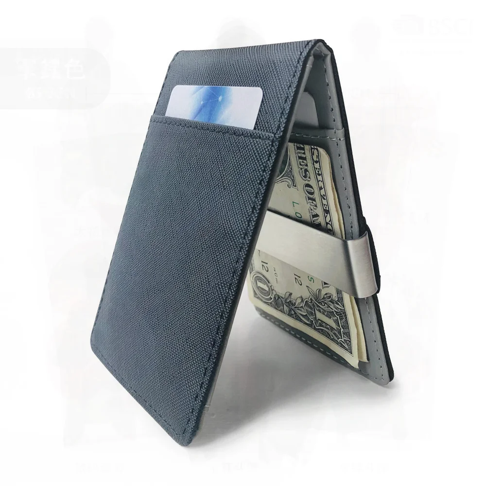 Men's PU Leather Card Holder Wallet Cross Pattern Creative Beauty Clip Casual Travel Coin Purse Breathable Ultra-Light