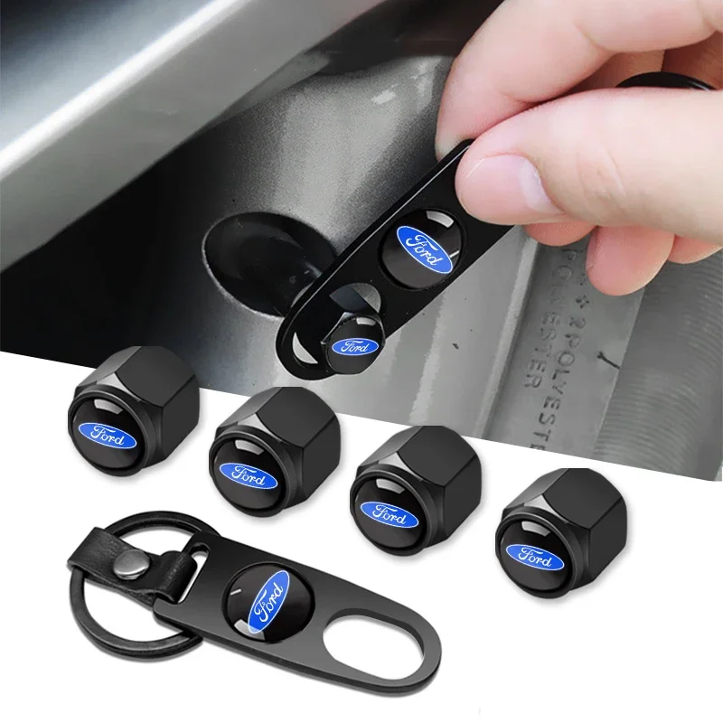 

Брелок для ключей для Ford Escape Kuga Mondeo Ecosport Fiesta Focus 2 3 Fusion Ranger Explorer, колпачки для клапанов шин, пылезащитный чехол
