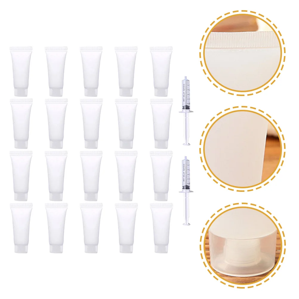 1 Set Of Empty Lotion Bottles 100Ml Portable Travel Size Squeeze Tubes For Toiletries Sub Bottles Refillable Makeup