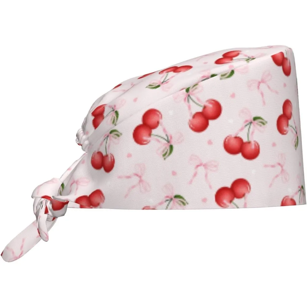 Working Cap Scrub Cap with Sweatband Adjustable Unisex Women tie Back hat Nurse caps