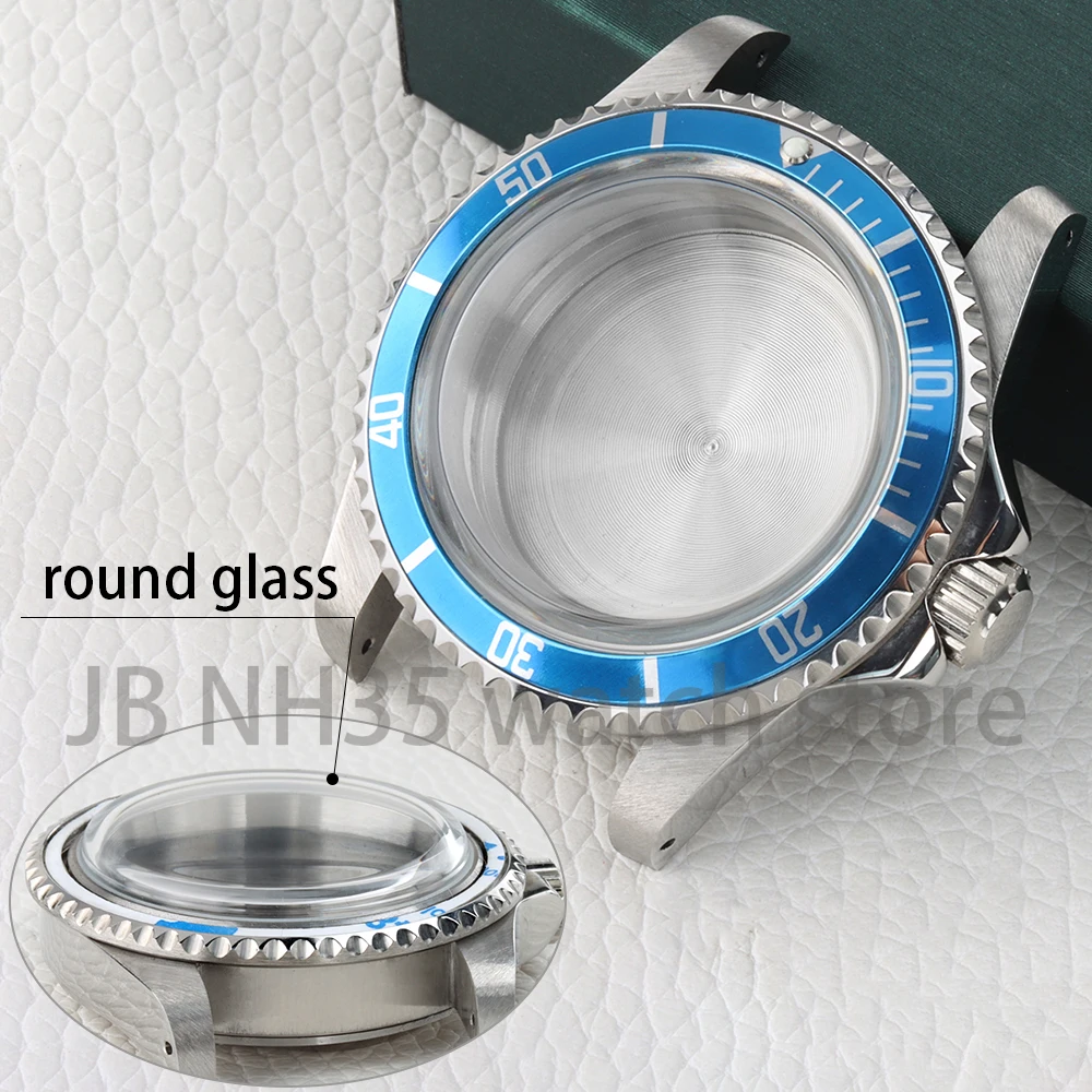 

Round Glass 39.5mm NH35 Watch Case Sapphire for Vintage NH35/NH36 Movement 28.5mm Dial Stainless Steel Watch Modification Parts