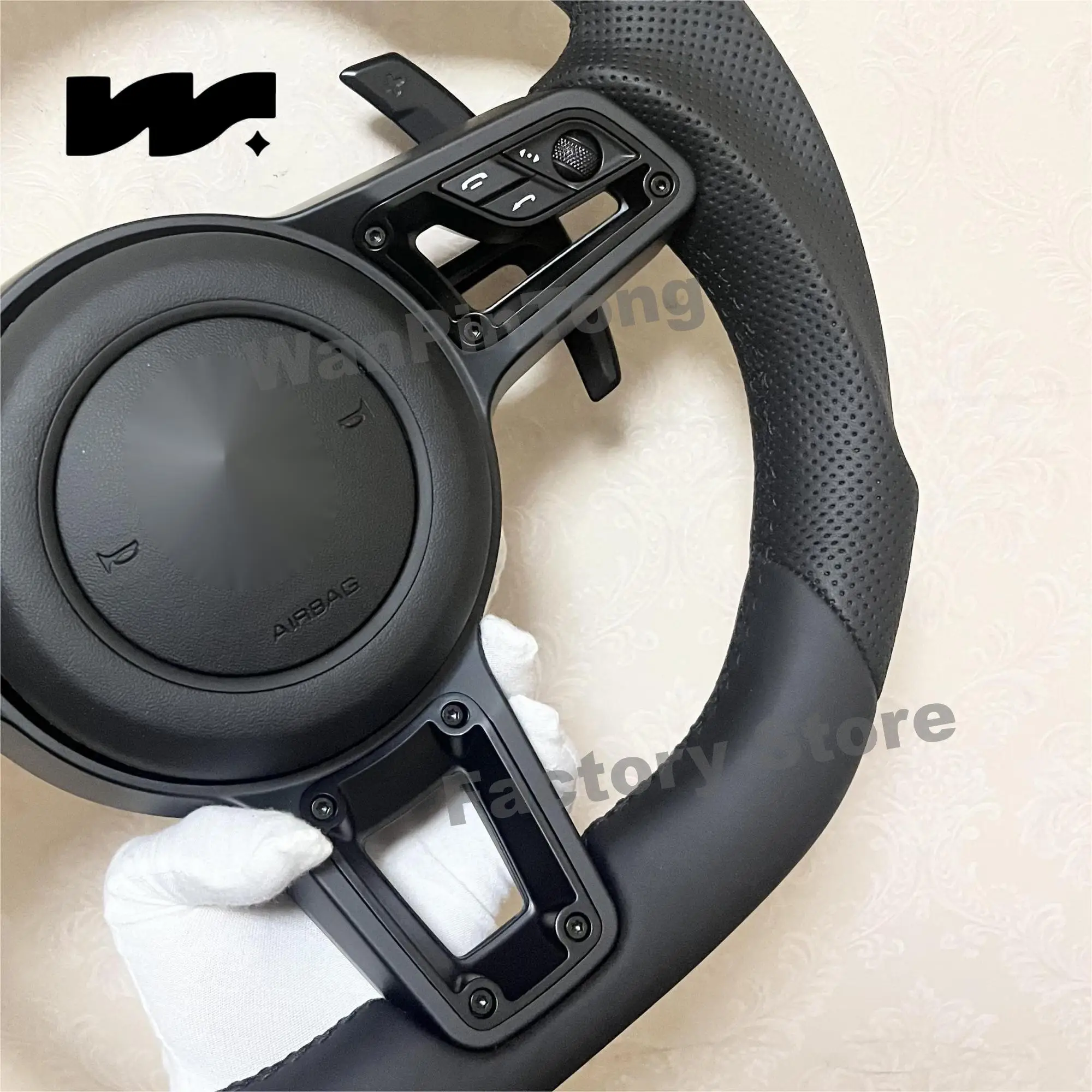 Customized steering wheel for Porsche Macan Cayenne Panamera Taycan 718 Cayman 991 992 911 Carrera GT2 GT3 GT4