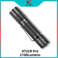 Klarus XT2CR Pro Strong Light Tactical Flashlight 2100Lumens USB Rechageable CREE XHP35 LED Troch Light With 18650 Battery