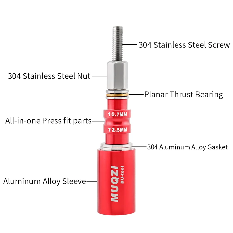 MUQZI Rear Shock bushing Removal Install Tool MTB Bike Shock Absorbers Bushing Press-In Repair Tool image 5